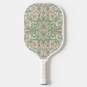 Raquette De Pickleball Motif floral rose et vert Chinoiserie