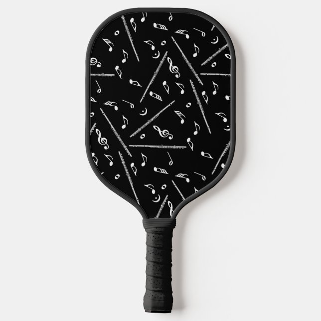 Raquette De Pickleball Motif Flue Music Notes (Verso)