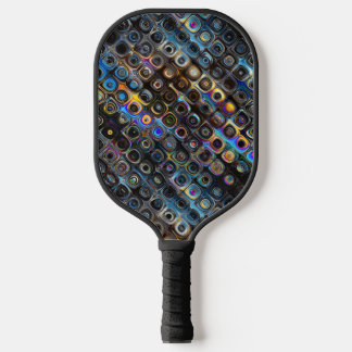 Raquette De Pickleball Motif Formes Iridescentes