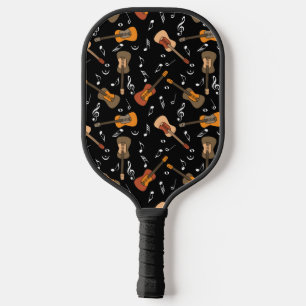 Raquette De Pickleball Motif Guitare Music Notes