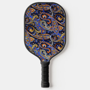 Raquette De Pickleball Motif Paisley Vintage, Dessin Floral Persan
