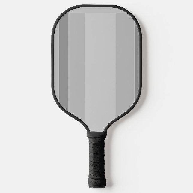 Raquette De Pickleball Motif rayures grises (Recto)