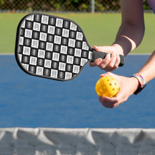 Raquette De Pickleball Motif répétitif de deux logos ou images