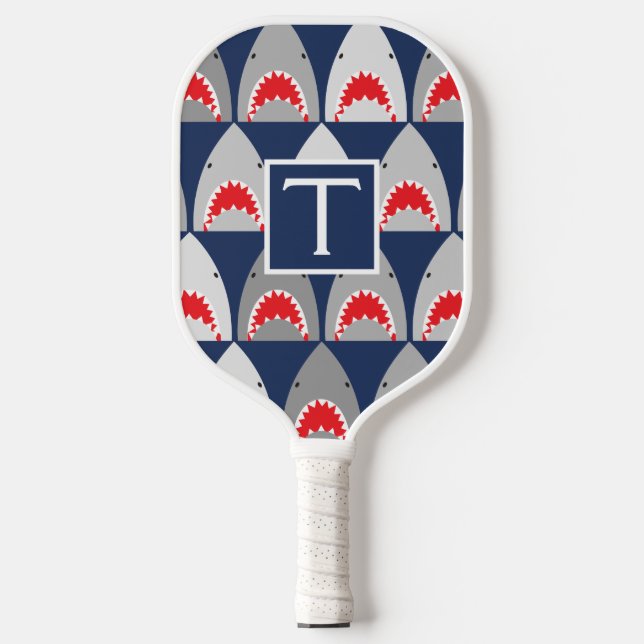 Raquette De Pickleball Motif requin (Recto)