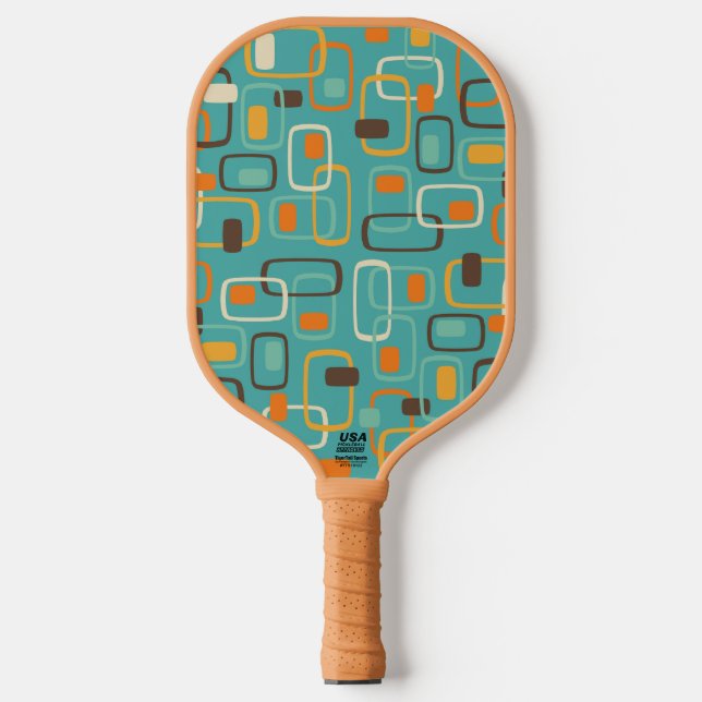 Raquette De Pickleball Motif rétro (Recto)