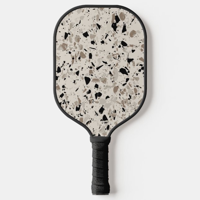 Raquette De Pickleball Motif Terrazzo (Recto)