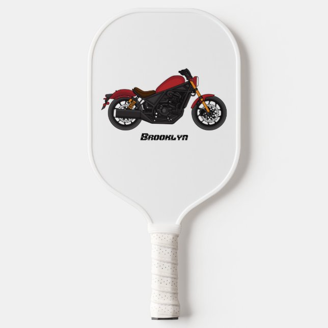 Raquette De Pickleball moto de style croiseur cool (Recto)