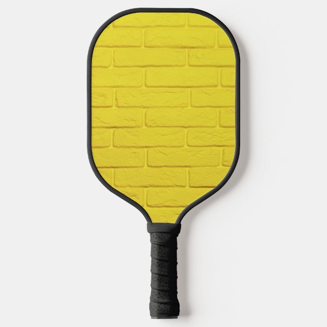 Raquette De Pickleball mur en brique jaune (Recto)