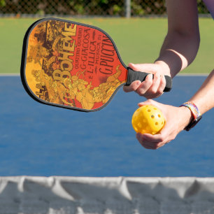 Raquette De Pickleball Musique Art Nouveau vintage, Opéra de La Bohême, 1