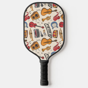 Raquette De Pickleball Musique cool Thématique Piano Drums Guitare Violon