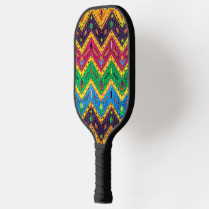 Raquette De Pickleball Native Mexicaine Colorful and Bright Abstract Desi