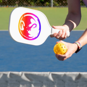 Raquette De Pickleball Neon Dragon blanc pagaie à bille de carbone