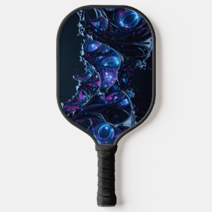 Raquette De Pickleball Neon Nexus : Structure Techno-Organique Intertissé