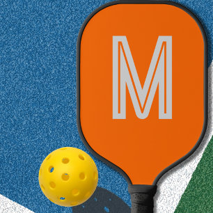 Raquette De Pickleball néon orange - monogramme gras