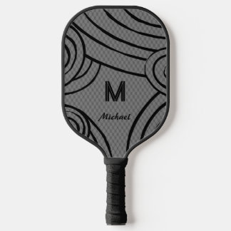 Raquette De Pickleball NeonLine 1 Grey Nom et initiales modifiables