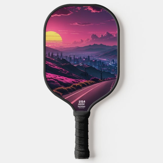 Raquette de Pickleball Night Road (Recto)