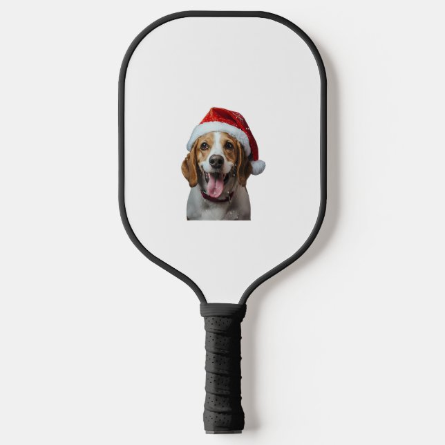 Raquette De Pickleball Noël beagle (Recto)
