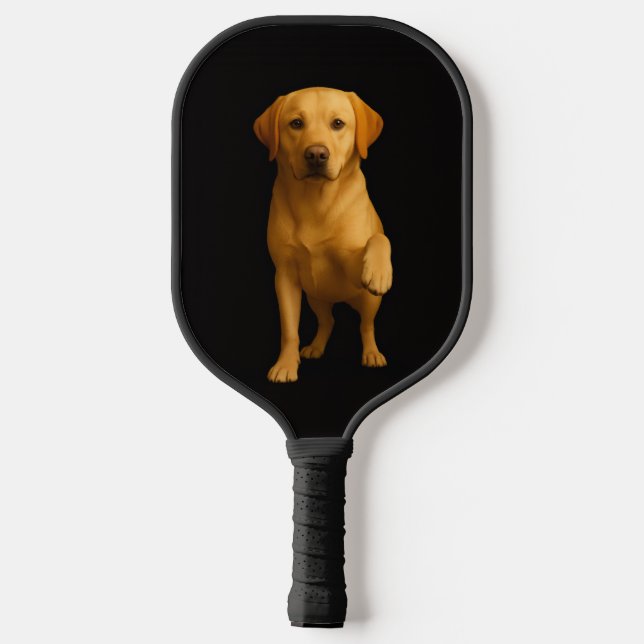 Raquette de Pickleball Noir 4 Luxe, Labrador tendr (Verso)