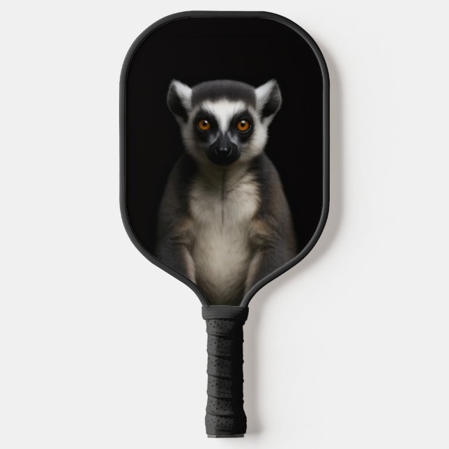 Raquette de Pickleball Noir 4 Luxe, Lémurien Doux (Recto)