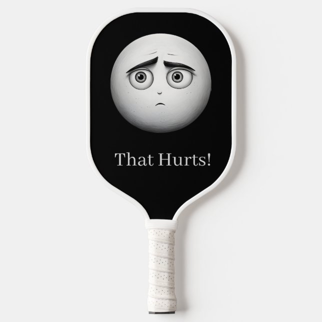 Raquette de Pickleball Noir et Blanc (Recto)