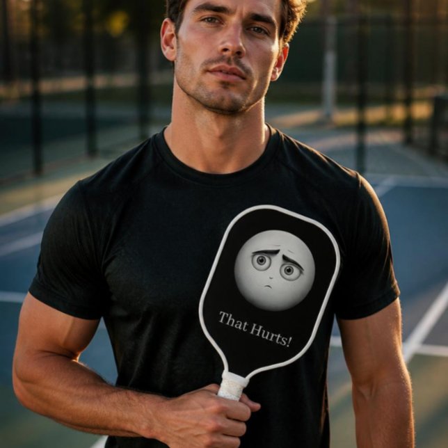 Raquette de Pickleball Noir et Blanc (Créateur téléchargé)