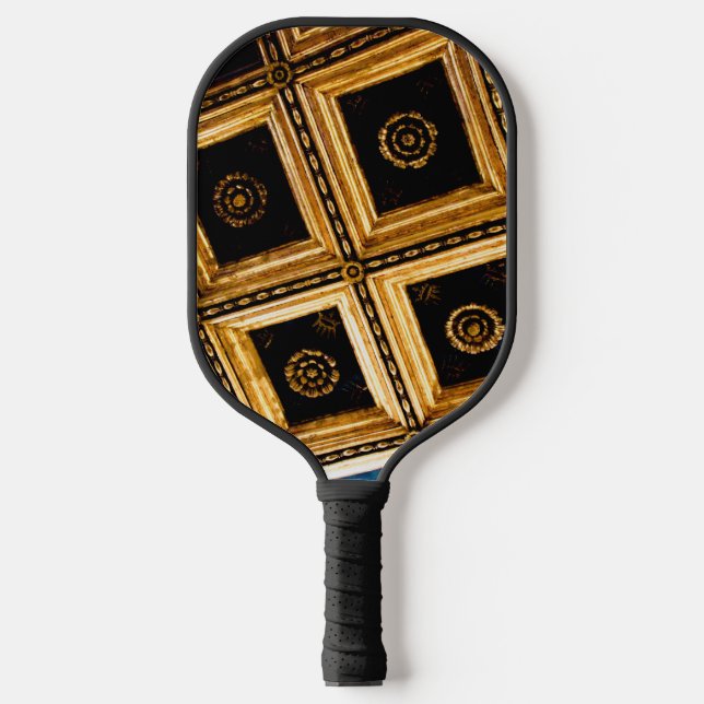 Raquette De Pickleball Noir et or (Recto)