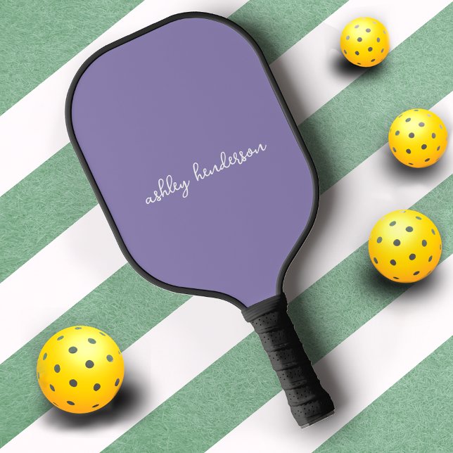 Raquette De Pickleball Nom complet du monogramme mou (Créateur téléchargé)