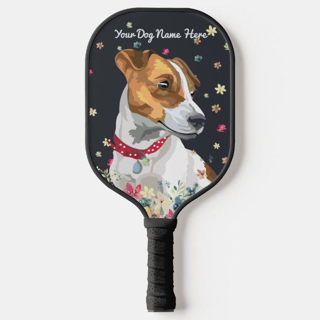 Raquette De Pickleball nom de chiot Jack Russell Terrier (Recto)