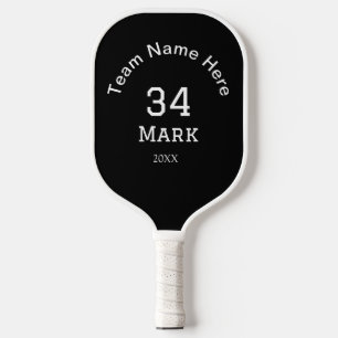 Raquette De Pickleball nom de l'équipe ajouter nom du joueur date sports