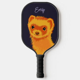 Raquette De Pickleball Nom de mère du furet d'art Cute