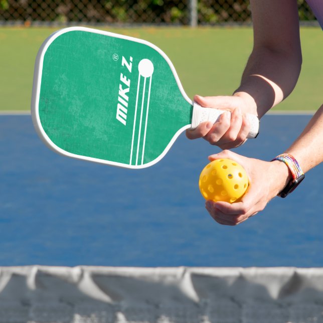 Raquette De Pickleball Nom du lecteur Bleu vert vieilli (Insitu)