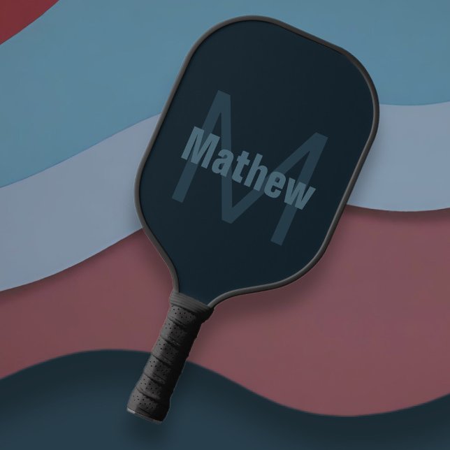 Raquette De Pickleball Nom éditable moderne (Créateur téléchargé)