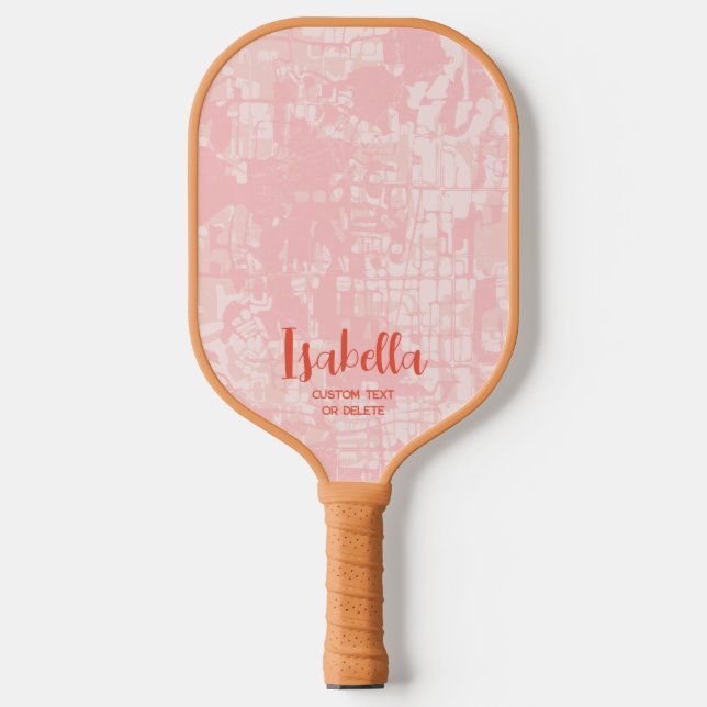Raquette De Pickleball Nom personnalisé Abstrait moderne Pickleball Paddl (Recto)