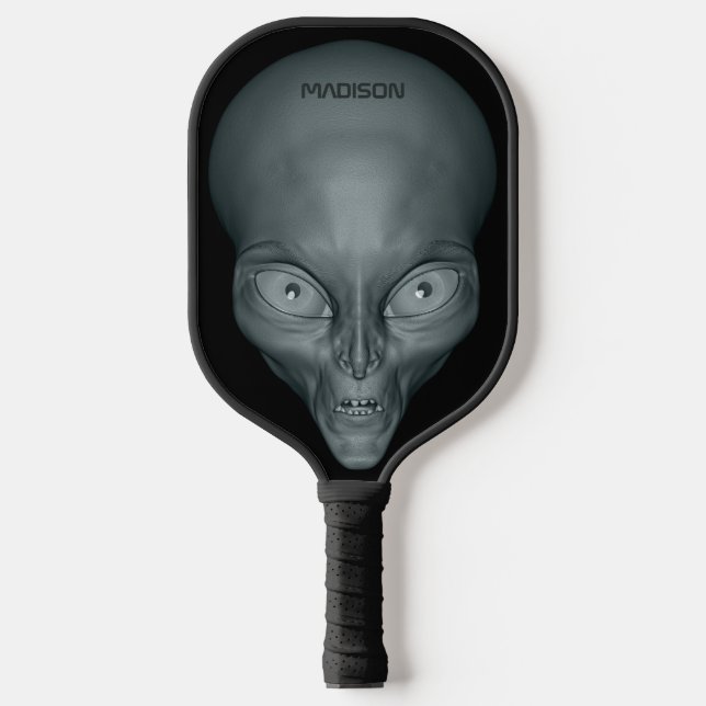 Raquette De Pickleball Nom personnalisé Alien UFO (Recto)