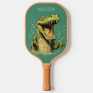Raquette De Pickleball Nom personnalisé Crocodile
