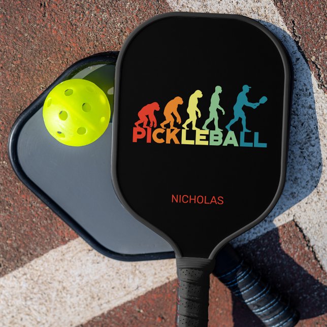 Raquette De Pickleball Nom personnalisé de l'évolution de la balle (Créateur téléchargé)