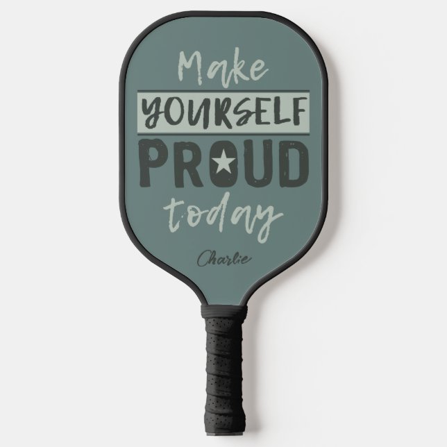 Raquette De Pickleball Nom personnalisé "Make Yourself Froud" (Recto)
