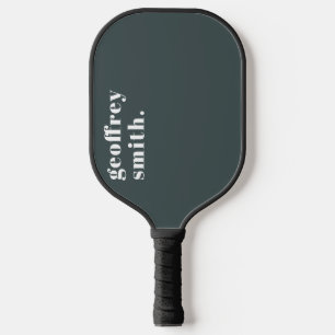 Raquette De Pickleball Nom personnalisé minimal moderne Pickleball Paddle
