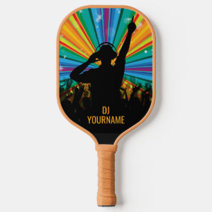 Raquette De Pickleball Nom personnalisé Music DJ