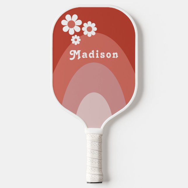Raquette De Pickleball Nom personnalisé rétro (Recto)