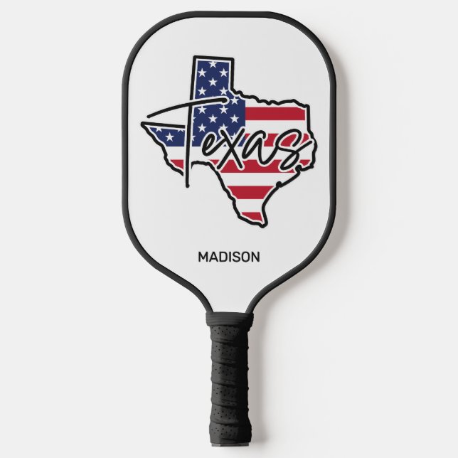 Raquette De Pickleball Nom personnalisé Texas (Recto)