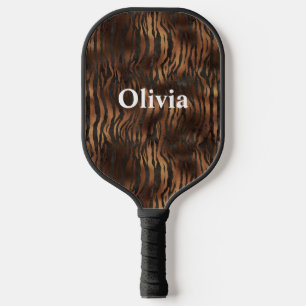 Raquette De Pickleball Nom Tigre personnalisé Impression