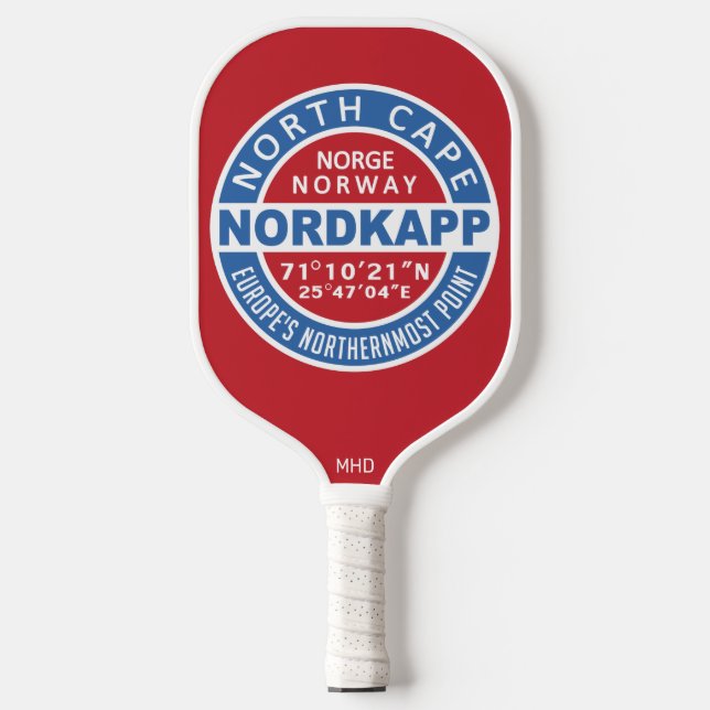 Raquette De Pickleball NORDKAPP Norway Custom Monogram (Recto)