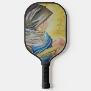 Raquette De Pickleball Notre Dame du Silence tenant le bébé Jésus