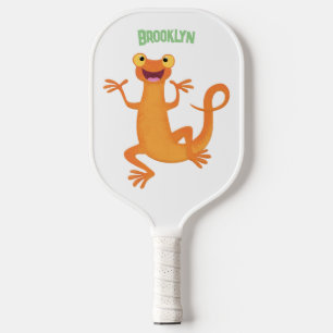 Raquette De Pickleball Nouvelle cute orange heureuse dansante