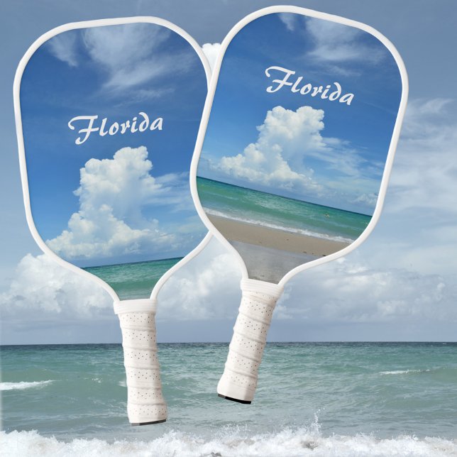 Raquette De Pickleball Nuage de tempête sur mer tropicale (Créateur téléchargé)