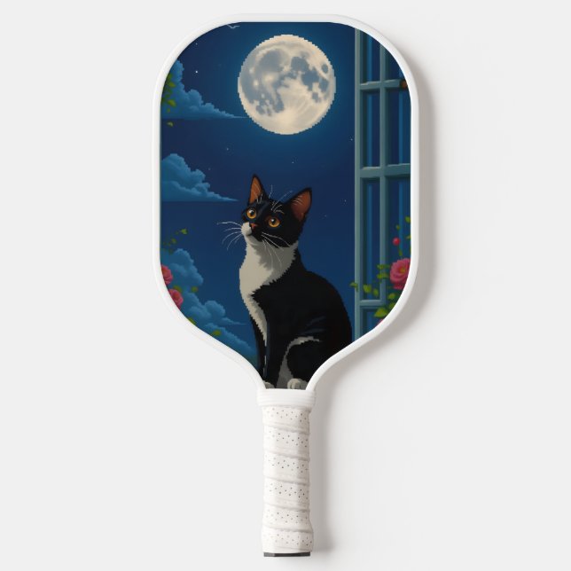 Raquette De Pickleball Nuit et jour de chat (Recto)