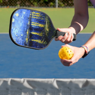 Raquette De Pickleball Nuit étoilée au-dessus du Rhône par van Gogh