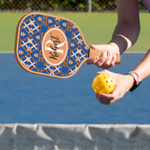 Raquette De Pickleball Oasis du sud-ouest Aztèque géométrique