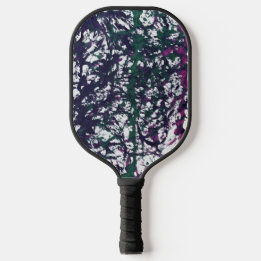 Raquette De Pickleball Œuvres d'art en marbre violet, vert, rose